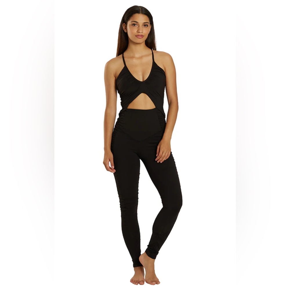 FP Movement by Free People Black Cutout Jumpsuit 🆕 With Tags